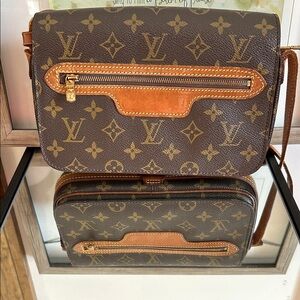 Louis Vuitton Brown Monogram Crossbody Bag